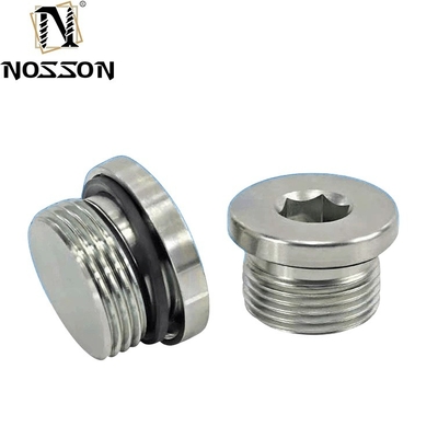 Stainless Steel Pipe Plug DIN908 Hex Socket Head Screw Plugs Internal Drive Screw Plugs 10mm