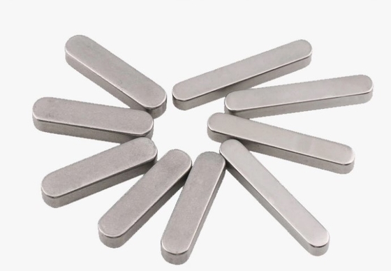 Round End Key Included ANSI/ASME Standard Stainless Steel 304 316 Flat Keys for Heavy Duty and Secure Power Transmission