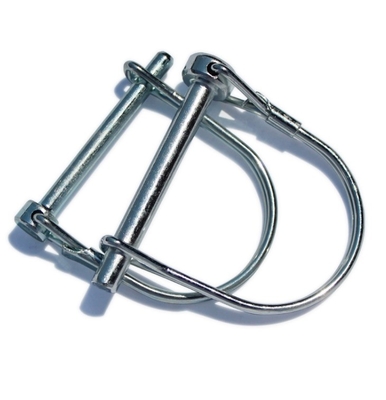 Carbon Steel M5 M6 M8 Linch Hitch Pin with Quick-Release Function and Steam Oxide Nitride Finish Double Square Wire Lock Pin