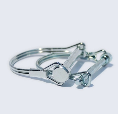 Carbon Steel M5 M6 M8 Linch Hitch Pin with Quick-Release Function and Steam Oxide Nitride Finish Double Square Wire Lock Pin