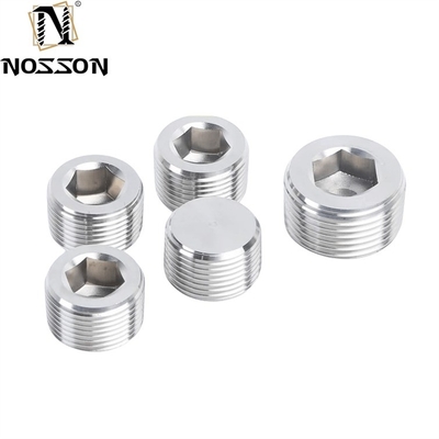 ZINC Plated Hydraulic Screw Hexagon Socket Pipe Plug Tapered Thread M8 M10 DIN906 for Industrial Pipe Connections