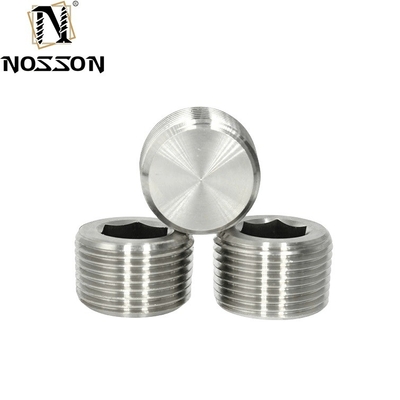 ZINC Plated Hydraulic Screw Hexagon Socket Pipe Plug Tapered Thread M8 M10 DIN906 for Industrial Pipe Connections