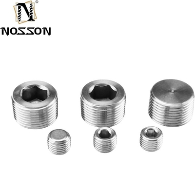 ZINC Plated Hydraulic Screw Hexagon Socket Pipe Plug Tapered Thread M8 M10 DIN906 for Industrial Pipe Connections
