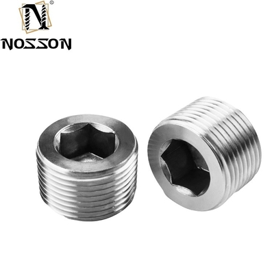 ZINC Plated Hydraulic Screw Hexagon Socket Pipe Plug Tapered Thread M8 M10 DIN906 for Industrial Pipe Connections