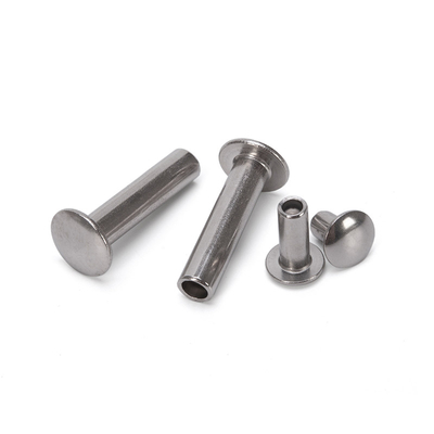 ISO Standard 304 Stainless Steel Flat Head Semitubular Rivets for Brake And Clutch Lining in m2.5 m3 m3.5 m4.2 m4.8 m5.5 m6.3