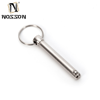 Air Shipping General Industry Steam Oxide Nitride Finish Quick Release Ball Locking Pin with Ring Customized Precision Stainless Steel