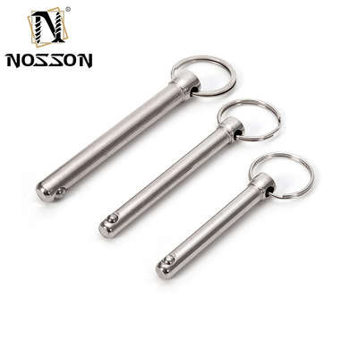 Air Shipping Quick-Release Pins with Stainless Steel Spring Push Pull Ring Detent Clevis Pin and Locking Ball Button Handle