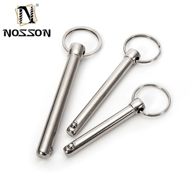 Air Shipping Quick-Release Pins with Stainless Steel Spring Push Pull Ring Detent Clevis Pin and Locking Ball Button Handle