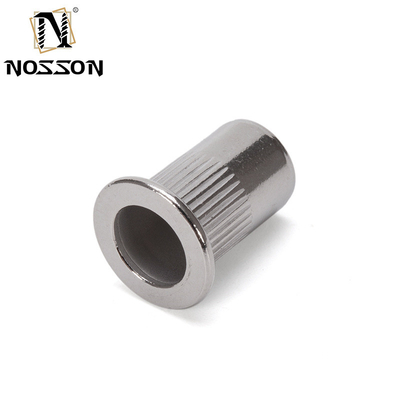 Instock M6 Half Hex Blind Rivet Nut Ss304 Blue White Zinc Flat Head Hexagon Riveted Nut for Metric Measurement System