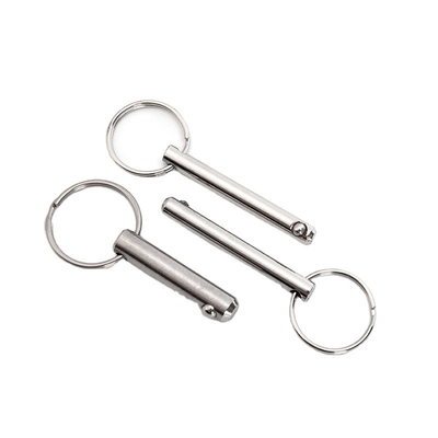 Stainless Steel Quick Release Ball Lock Pull Handle Detent Ring Pin with Bright Finish and Longer Life TiCN Coating