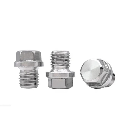 ALLOY Precision Stainless Steel DIN910 Hexagon Head Plug Screws with Flange 10 Zinc Plated Options