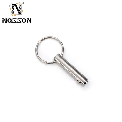 Stainless Steel Shaft Plunger Push Button Handle Spring Loaded Quick-Release Ball Lock Pin with Steam Oxide Nitride Finish