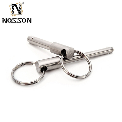 Stainless Steel Shaft Plunger Push Button Handle Spring Loaded Quick-Release Ball Lock Pin with Steam Oxide Nitride Finish