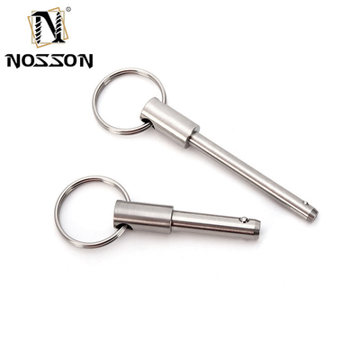 Stainless Steel Shaft Plunger Push Button Handle Spring Loaded Quick-Release Ball Lock Pin with Steam Oxide Nitride Finish
