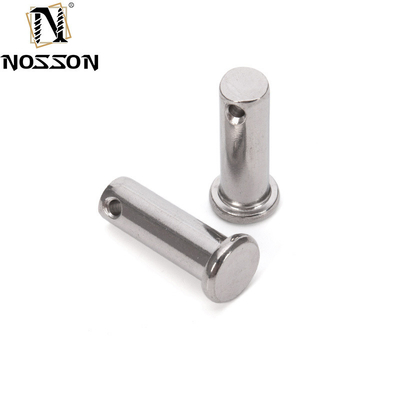 A2 A4 Stainless Steel Flat Head Shaft Clevis Pins With Hole for Spring Pins Longer Life TiCN Finish Corrosion Resistance