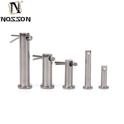 Stainless Steel 304 Shaft Pin Flat Head Clevis Pin with Hole DIN1434 and Longer Life TiCN Finish Spring Pins Integrated
