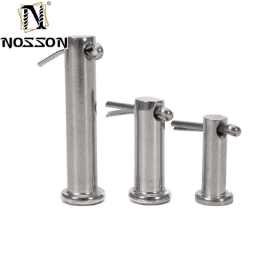 Stainless Steel 304 Shaft Pin Flat Head Clevis Pin with Hole DIN1434 and Longer Life TiCN Finish Spring Pins Integrated