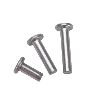 ANSI/ASME Standard Flat Head Solid Rivet Bright Finish and Stainless Steel/Aluminium Material for Heavy Duty Applications