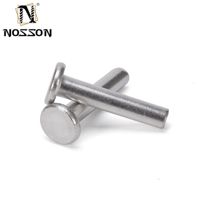 ANSI/ASME Standard Flat Head Solid Rivet Bright Finish and Stainless Steel/Aluminium Material for Heavy Duty Applications