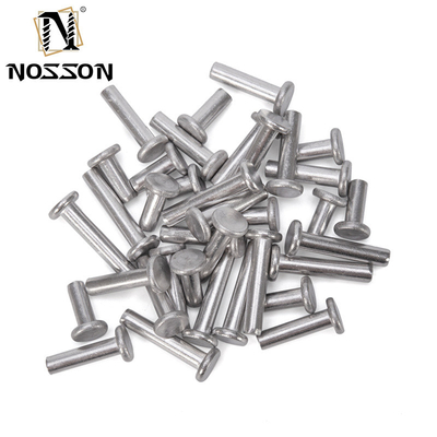 ANSI/ASME Standard Flat Head Solid Rivet Bright Finish and Stainless Steel/Aluminium Material for Heavy Duty Applications