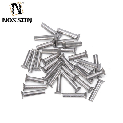 Bright Finish Aluminium M2 M2.5 M3 M4 M5 M6 Shank Rod Diameter GB869 Flat Countersunk Head Punch Self-plugging Solid Rivet