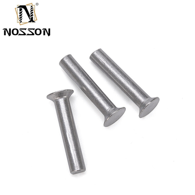Bright Finish Aluminium M2 M2.5 M3 M4 M5 M6 Shank Rod Diameter GB869 Flat Countersunk Head Punch Self-plugging Solid Rivet
