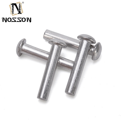 ISO Standard Metric Aluminium Brass Solid Core Rivet Fastenal Flat Head Round Head Solid Mild Steel Copper Rivets with Bright Finish