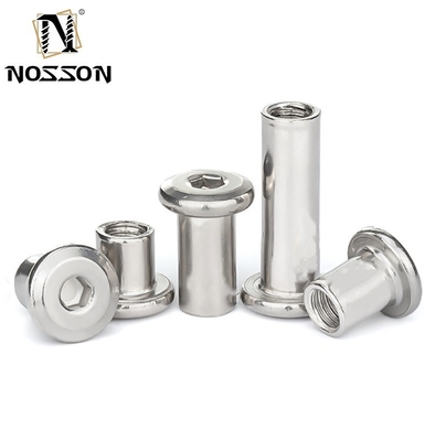 M5 M6 M8 M10 M12 Flat Head Socket Head Furniture Connector Sleeve Barrel Nut with DIN Standard Stainless Steel Material