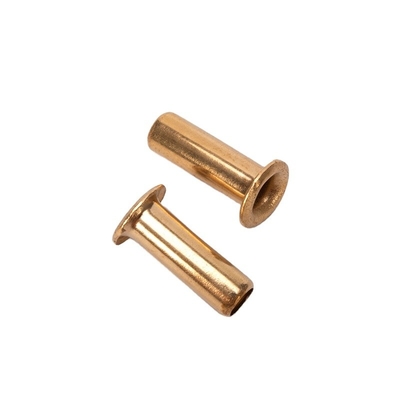 ANSI/ASME Standard 1.5mm 2.5mm 3mm 4mm Copper Brass or Steel Hollow Tubular PCB Rivet with Corrosion Resistant Finish