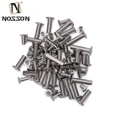 Bright Finish Pan Flat Head Semi-hollow Semi-tubular Rivets for Aluminium and Stainless Steel in ISO Standard