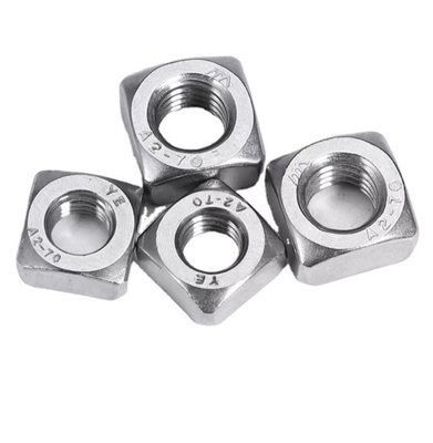 Zinc Plated Stainless Steel DIN Standard Thin Square Nut for Fastener Product in Food Beverage Application