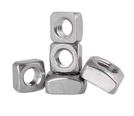 M3 M4 M5 M6 M8 M10 M12 304/316 Stainless Steel Square Nut for Food Beverage Heavy Industry