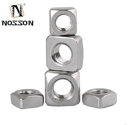 M3 M4 M5 M6 M8 M10 M12 304/316 Stainless Steel Square Nut for Food Beverage Heavy Industry