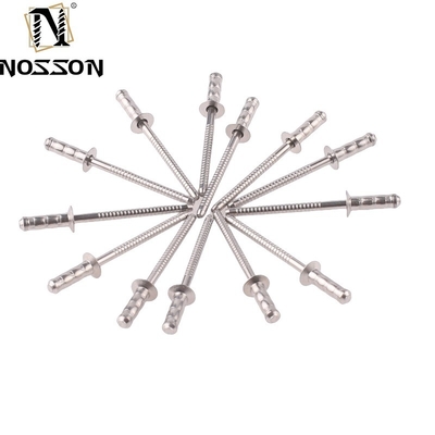 2.4-6.4mm DIN Standard Aluminum Round Head Pop Core-Pulling Blind Rivets with Anodizing Coating from DingQi