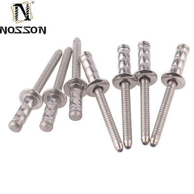2.4-6.4mm DIN Standard Aluminum Round Head Pop Core-Pulling Blind Rivets with Anodizing Coating from DingQi