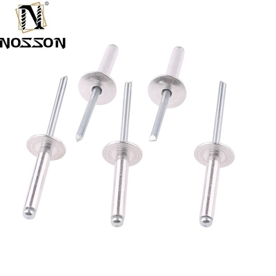 2.4-6.4mm DIN Standard Aluminum Round Head Pop Core-Pulling Blind Rivets with Anodizing Coating from DingQi