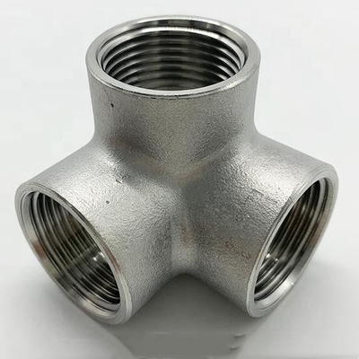ODM Support Tee Connector Stainless Steel 304 316 Plumbing Fittings NPT BSP Threaded Connection Equal Tee Pipe Fittings