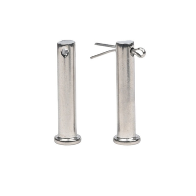 Customized Stainless Steel Hollow Pin Cylindrical Dowel Pins Internal Threaded Round Head Clevis Pins with Bright Finish