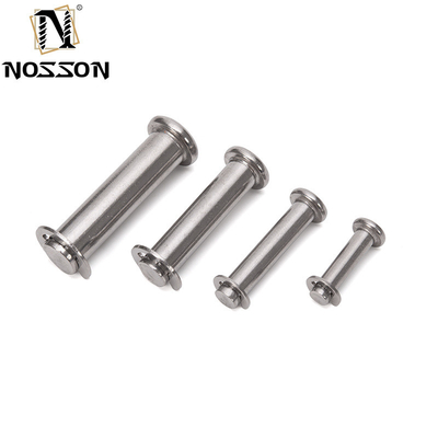 DIN1444 Standard Clevis Pins Non-Thread Round Flat Head Safety Lock Pin with R Clip Hole in Custom Stainless Steel