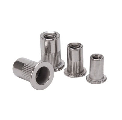 High Precision and Efficiency Half Knurled Rivet Nut in 304 Stainless Steel for DIN Standard by Professional Manufacture