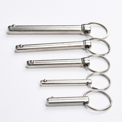 Air Shipping Strong Hold Stainless Steel Cylindrical Detent Pin With Ring Positioning Dividing Ball Lock Quick Release Pin