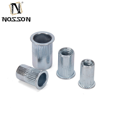 ZINC PLATED Aluminum Rivetnuts Blind Set Nutserts Threaded Insert Nutsert Cap Flat Head Rivet Nuts M3 M4 M5 M6 with 304 Stainless Steel