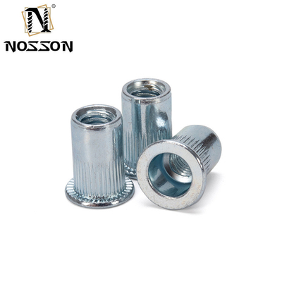 Metric DIN Remache Tuerca Rivnut M3 M4 M5 M6 M8 M10 M12 304 Stainless Steel Flat Head Knurled Threaded Insert Rivet Nut