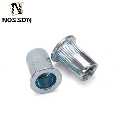 Metric DIN Remache Tuerca Rivnut M3 M4 M5 M6 M8 M10 M12 304 Stainless Steel Flat Head Knurled Threaded Insert Rivet Nut