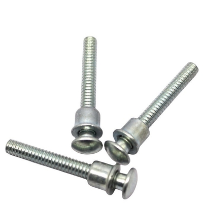 Stainless Steel High Precision Ring Bolt and Collar Ring-Grooved Rivets Bright Finish for Construction Industry Projects