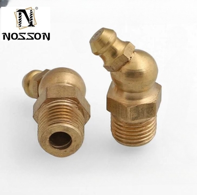 Customized Size White Zinc Plated Grease Nipple Fitting Straight Type for Pipe Lines Connect Connection