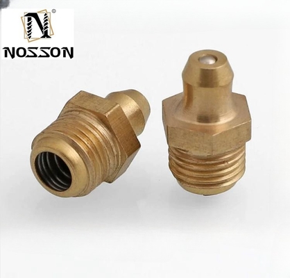 Customized Size White Zinc Plated Grease Nipple Fitting Straight Type for Pipe Lines Connect Connection