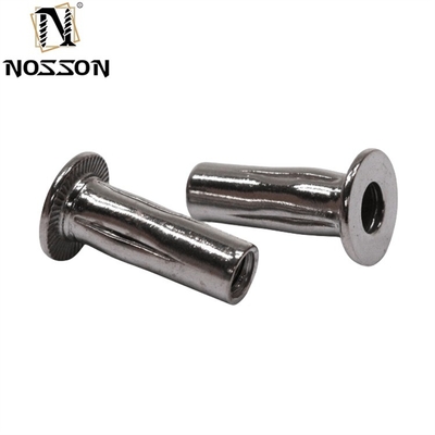 Healthcare Metric Stainless Steel Galvanized Zinc Steel Pre Bulbed Threaded Inserts Slotted Body Inserts Cross Nut Plus Nut Lantern Rivet Nut