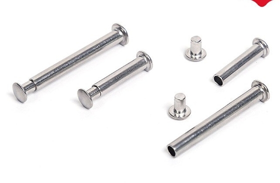 Steel Brass Flat Head Semi Tubular Rivet DIN Standard for Electrical Appliances