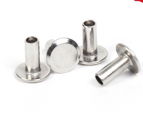 Steel Brass Flat Head Semi Tubular Rivet DIN Standard for Electrical Appliances
